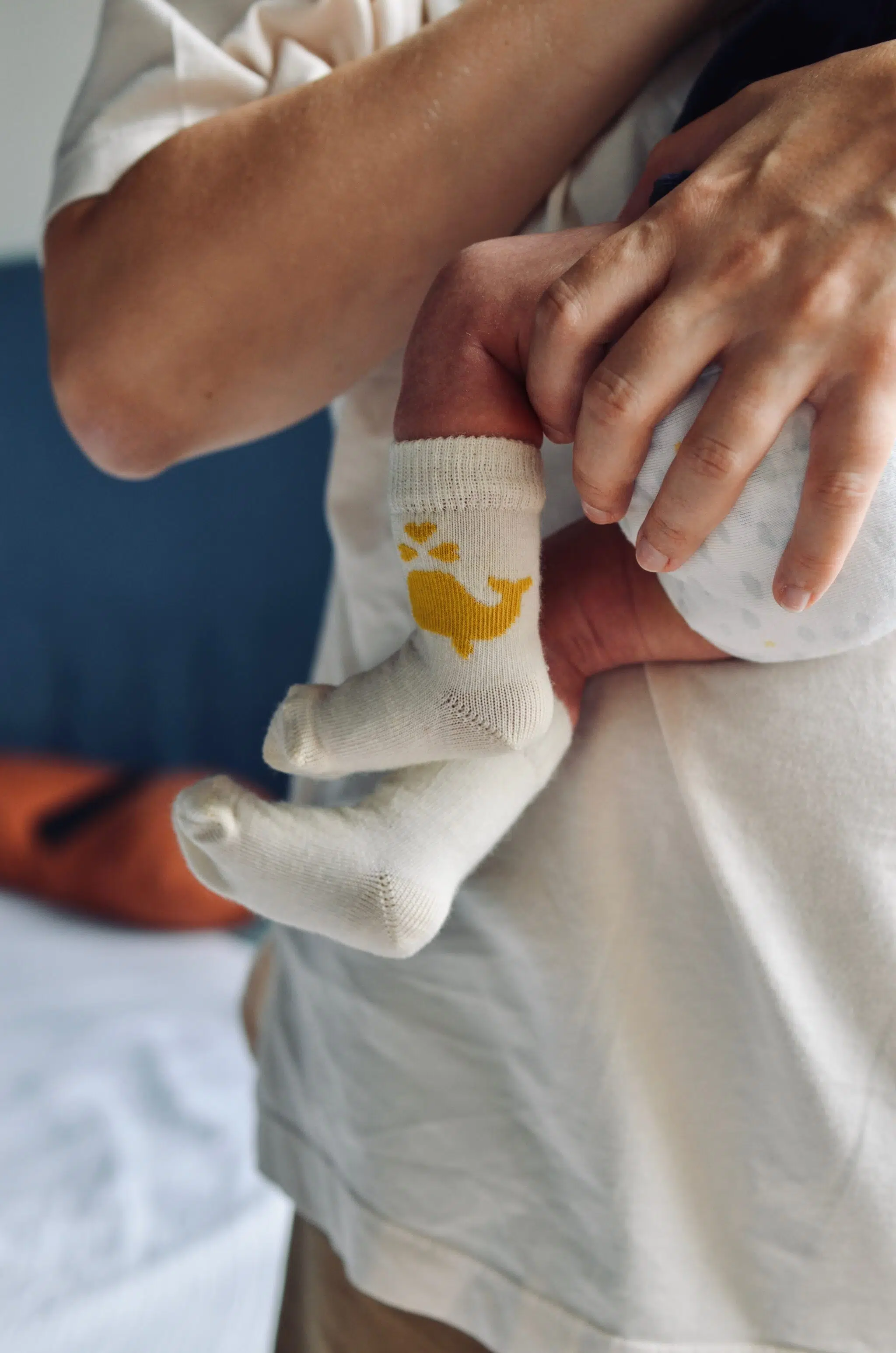 Chaussettes bébé naissance 0-3 mois en laine mérinos chaude